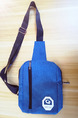 Blue Canvas Outdoor Travel Shoulder Crossbody Bag