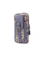 Blue Canvas Outdoor Camouflage Clutch Bag