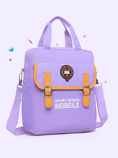 Violet Nylon Multi-Function Portable Shoulder Satchel Bag