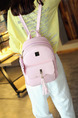 Pink Leatherette Cute Backpack Bag