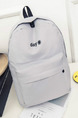 Grey Canvas  Backpack Bag