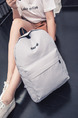 Grey Canvas  Backpack Bag