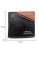 Brown Leatherette Credit Card Photo Holder Organizer Bifold Men Wallet