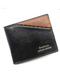 Black Leatherette Credit Card Photo Holder Organizer Bifold Men Wallet