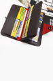 Brown Leatherette Credit Card Photo Holder Organizer Bifold Men Wallet