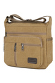 Khaki Canvas  Shoulder Men Bag