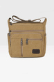 Khaki Canvas  Shoulder Men Bag