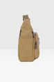 Khaki Canvas  Shoulder Men Bag