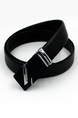 Black Golf Leather Men Belt