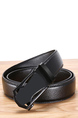 Black Ratchet Leatherette Men Belt