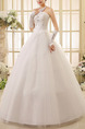 White Strapless Ball Gown Halter Beading Dress for Wedding On Sale