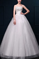 White Sweetheart Princess Beading Dress for Wedding On Sale