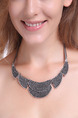 Alloy With Chain Bib  Necklace