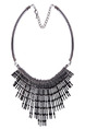 Alloy With Chain Bib Necklace