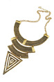 Gold Plated With Chain Gold Chain Bib Necklace