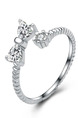 925 Silver Open Rhinestone Ring