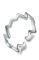 925 Silver Wave Open  Ring