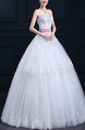 White Sweetheart Ball Gown Sash Beading Embroidery Crystal Dress for Wedding