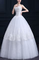 White Sweetheart Ballgown Embroidery Beading Plus Size Dress for Wedding