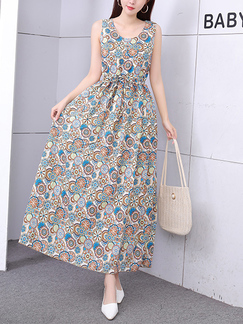 Colorful Maxi Dress for Casual Party Beach