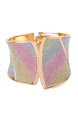 Alloy Gold Plated Rainbow Bangle