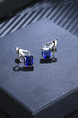 Alloy Stud Crystal Earring