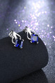 Alloy Stud Crystal Earring