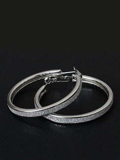 Alloy Charm Hoop  Earring