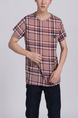 Colorful Round Neck Tee Men Shirt for Casual