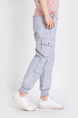 Gray Cargo Regular Fit Men Pants for Casual