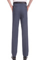 Blue and Gray Slim Pockets  Men Pants for Casual Office