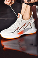 White Mesh Round Toe Platform Casual Couple Sports Shoes