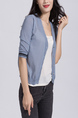 Gray Blouse Button Down Long Sleeve Top for Casual Office Party