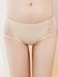 Beige Bikini Nylon Panties