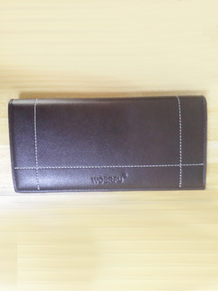Black Leatherette Credit Card Photo Holder Bifold Wallet