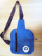 Blue Canvas Outdoor Travel Shoulder Crossbody Bag
