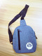 Blue Canvas Outdoor Travel Shoulder Crossbody Bag
