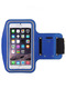 Blue Nylon Outdoor Touch Screen Phone Arm Armband Wristband Bag
