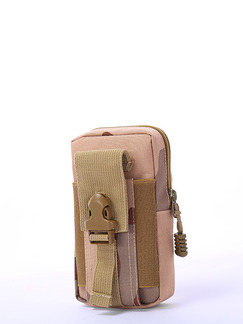 Beige Canvas Outdoor Army Pattern Clutch Bag