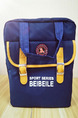 Blue and Yellow Nylon Multi-Function Portable Shoulder Satchel Bag