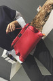 Red Leatherette Evening Hand Bag