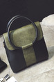 Black and Green Leatherette  Hand Shoulder Crossbody Bag