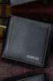 Black Leatherette Credit Card Photo Holder Bifold Men Wallet