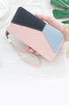 Pink Colorful Leatherette Credit Card Photo Holder Organizer Clutch Wallet