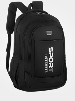 Black Nylon Casual Outdoor Backpack Men Bag