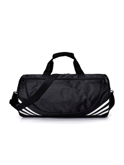 Black Nylon Weekender Luggage Bag