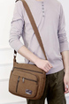 Khaki Canvas  Shoulder Men Bag
