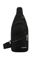 Black Nylon Shoulder Crossbody Men Bag