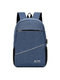 Blue Canvas Outdoor Casual Backpack Men Bag