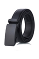 Black Ratchet Leatherette Men Belt